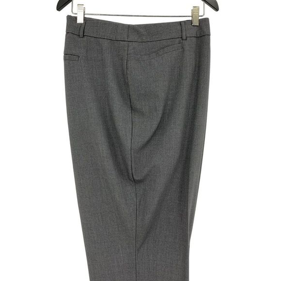 Avenue Gray Dress Pants Size 28W Plus womens 2384 Pull On Elastic Straight Leg - Picture 10 of 12